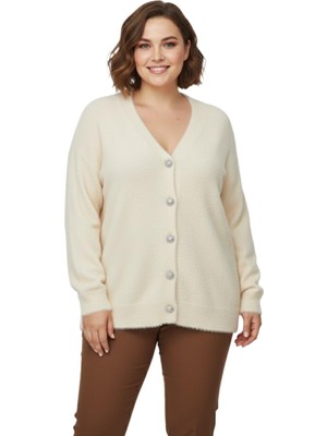 Baglan Kadın Triko Düğmeli Hırka 24153 BGL-ST04067