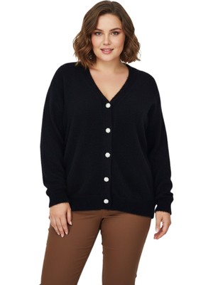 Baglan Kadın Triko Düğmeli Hırka 24153 BGL-ST04067