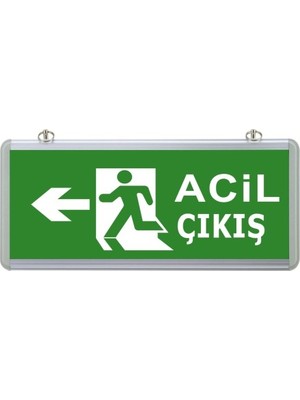 Maxled MX-7008 Sağ Sol Acil Çift Yönlü Acil Çıkış Armatürü 3W Işıklı