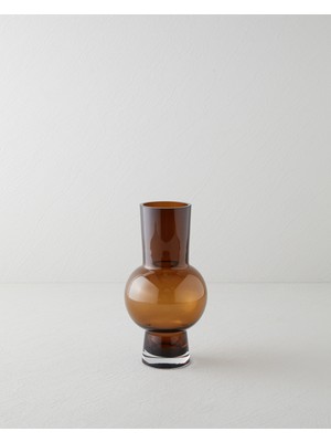English Home Adara Cam Vazo 25 cm Amber