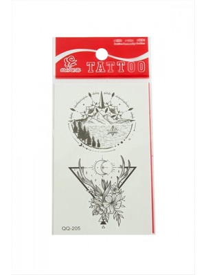 Marsilyan Çiçek Tattoo Dövme Sticker