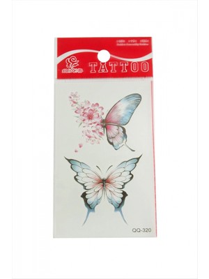 Marsilyan Kelebek Tattoo Dövme Sticker