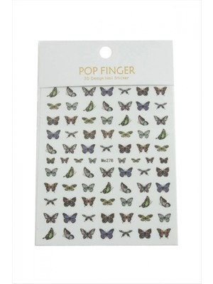 Marsilyan Kelebek Tattoo Dövme Sticker