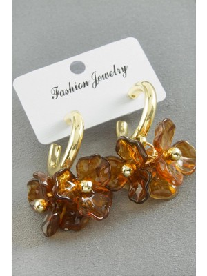 Marsilyan Çiçek Inci Küpe