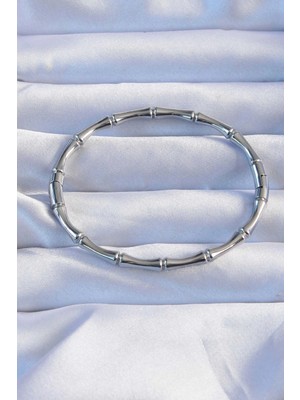 Calperia 316L Çelik Gümüş Renk Kemik Model Bileklik