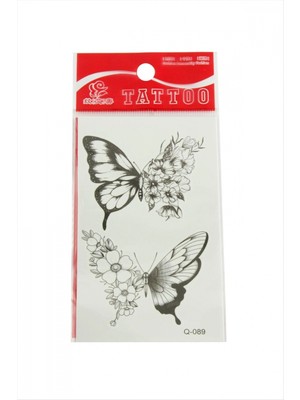 Marsilyan Kelebek Tattoo Dövme Sticker