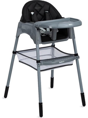 Kraft Gastro x Mama Sandalyesi - Black 6 Ay ve Üzeri İçin Kemerli Güvenlik Özellikli