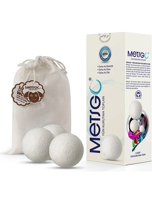 Metsgo Yün Kurutma Topu 3'lü Set (3 Adet)