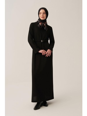 ALLDAY Siyah-Kemer Tokalı Elbise