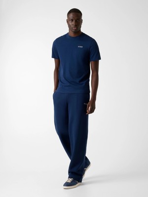 Guess Marzio Bisiklet Yaka Kısa Kollu Erkek Mavi T-Shirt Z6RI17I3Z14-G7R1