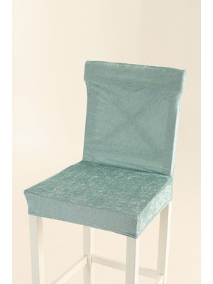 Bella Home Kadife Sandalye Kılıfı - Yıkanabilir - Likralı - 6 Adet