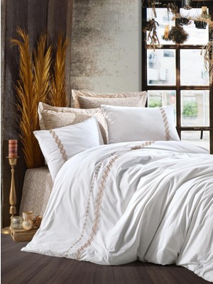 Seçkin Trend Seri Çift Kişilik Nevresim Takımı Ines Bej