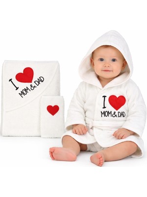 Pamuk Bebek  Çocuk Bornoz Havlu Takımı Set