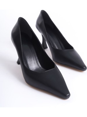 Modaserdem Cordelia Kadın Mat Siyah Stiletto