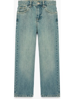 Koton Pamuklu Geniş Paça Denim Pantolon