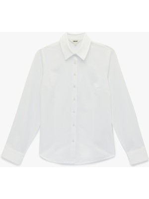 Koton Düğmeli Uzun Kollu Klasik Yaka Gömlek