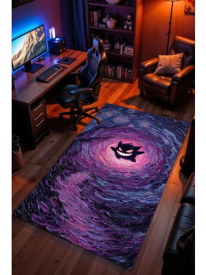 Charmbi Pokemon Desenli Kaymaz Taban Makinede Yıkanabilir Gaming Oyuncu Gamer Genç Odası Halısı