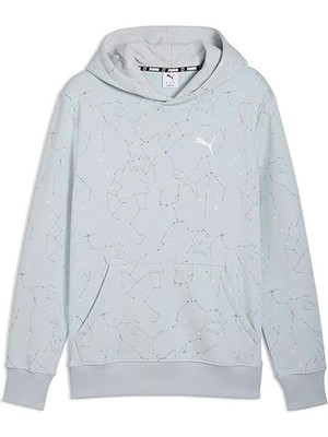 Puma Hoopaverse Pullover Hoodie Erkek Mavi Sweatshirt 63290901