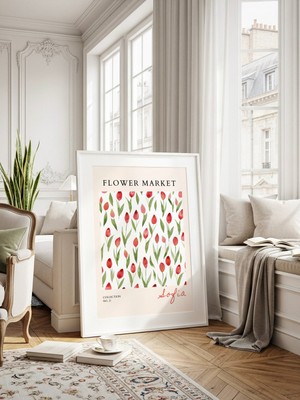 Fuart.Co Sofia Çiçek Posteri - Dijital Baskı (Çerçevesiz) Flower V1 Fofu
