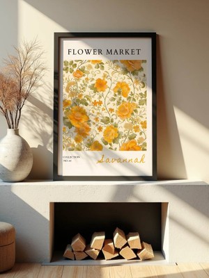 Fuart.Co Savannah Çiçek Posteri - Dijital Baskı (Çerçevesiz) Flower Fofu