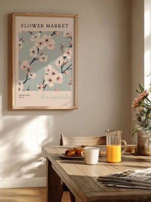 Fuart.Co Brussels Çiçek Posteri - Dijital Baskı (Çerçevesiz) Flower Fofu