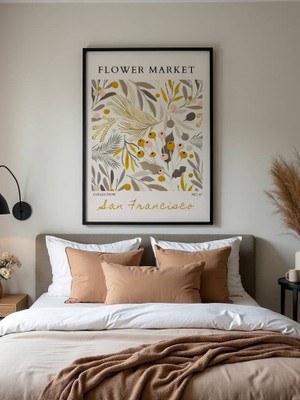 Fuart.Co San Francisco Çiçek Posteri - Dijital Baskı (Çerçevesiz) Flower Fofu