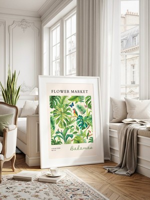 Fuart.Co Bahamas Çiçek Posteri - Dijital Baskı (Çerçevesiz) Flower Fofu