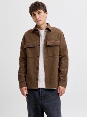 Jack & Jones Jack&jones Jprrayle Melange Solid L/s Erkek Gömlek 12286840