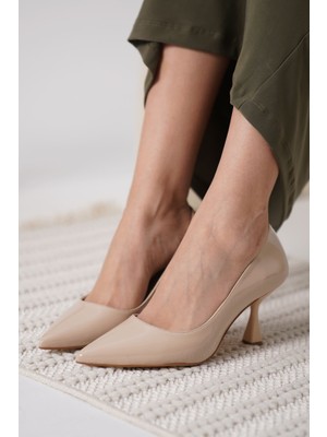 Modaserdem Monica Nude Rugan Kadın Stiletto
