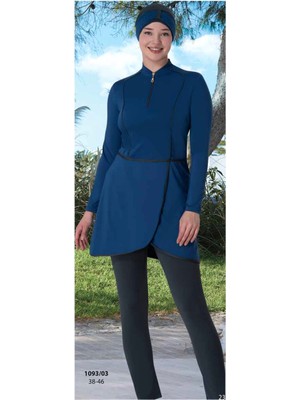 SUNSURF Mavi Renkli Tesettür Mayo 40