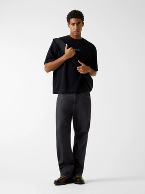 Guess Gj Kısa Kollu Kutulu Kesim Kısa Ottoman Erkek Siyah Top M6RP14KD461-JBLK