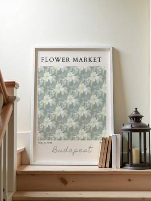 Fuart.Co Budapest Çiçek Posteri - Dijital Baskı (Çerçevesiz) Flower V2 Fofu