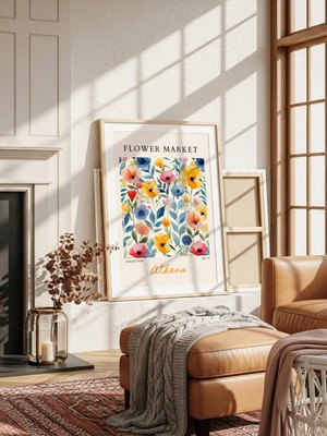 Fuart.Co Athens Çiçek Posteri - Dijital Baskı (Çerçevesiz) Flower V2 Fofu