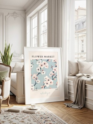 Fuart.Co Tokyo Çiçek Posteri - Dijital Baskı (Çerçevesiz) Flower V2 Fofu