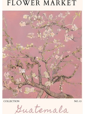 Fuart.Co Guatemala Çiçek Posteri - Dijital Baskı (Çerçevesiz) Flower V1 Fofu