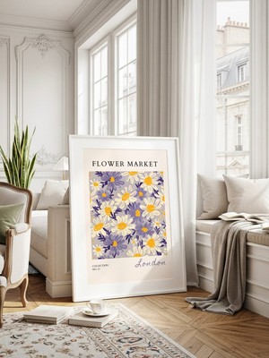Fuart.Co London Çiçek Posteri - Dijital Baskı (Çerçevesiz) Flower V3 Fofu