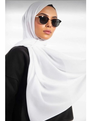 Moda Nur Şifon Kumaş.beyaz Renk.ölçü 1.90*75 cm