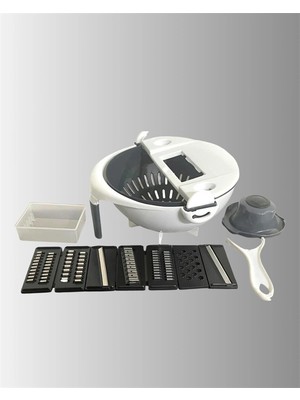 Calperia Döner Mekanizmalı Rende Lı Sebze Dilimleyici Seti