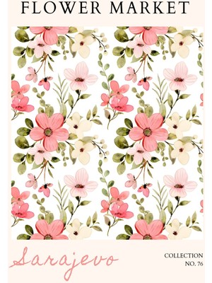 Fuart.Co Sarajevo Çiçek Posteri - Dijital Baskı (Çerçevesiz) Flower Fofu