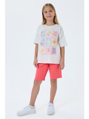 U.s. Polo Assn. Kız Çocuk Pembe Bermuda Takım