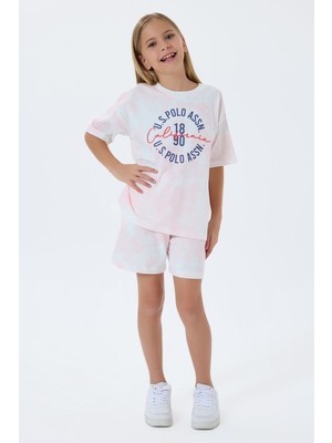 U.s. Polo Assn. Kız Çocuk Pembe Şort Takım
