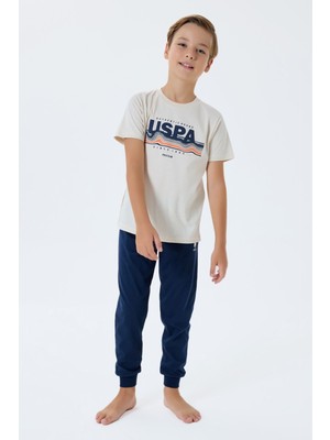U.s. Polo Assn. Erkek Çocuk Krem Pijama Takım