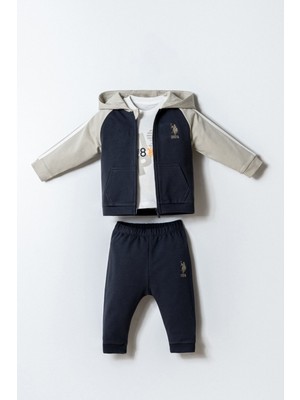 U.s. Polo Assn. Erkek Bebek Antrasit 3lü Takım