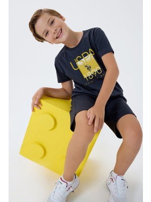 U.s. Polo Assn. Erkek Çocuk Siyah Bermuda Takım