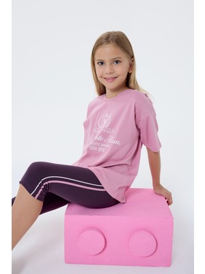 U.s. Polo Assn. Kız Çocuk Pembe Tayt Takım