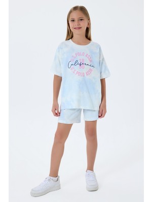 U.s. Polo Assn. Kız Çocuk Mavi Şort Takım