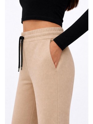 Axxel Kadın Koyu Bej Modal Eşofman ALTI-P2273