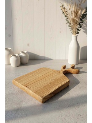 Ahşap Zeytin Dalı %100 Kestane Ağacı Sunum Tahtası, Sunumluk