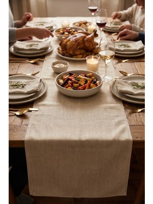 YUNUSOĞLU HOME Dekoratif Bohem Runner - Yemek Masası ve Salon Konsol Örtüsü (50X150 Cm)