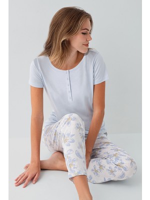 Arnetta Kadın Mavi Pijama Takım